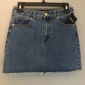 Forever 21 Blue Jean Denim Mini Skirt Size Small New